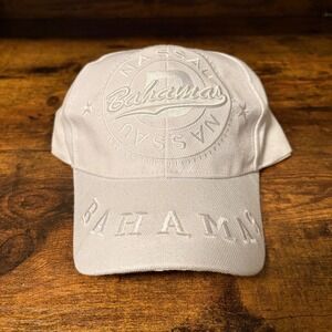Dorsett Bahamas Souvenir Baseball Cap‎ Embroidered Adjustable White